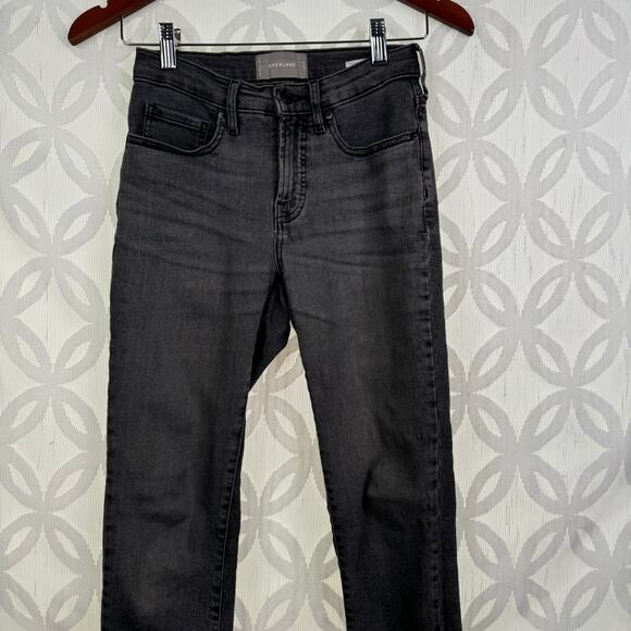 Everlane Mid Rise Skinny Ankle Washed Black Denim Jeans Women's US Size 26 - Picture 7 of 10